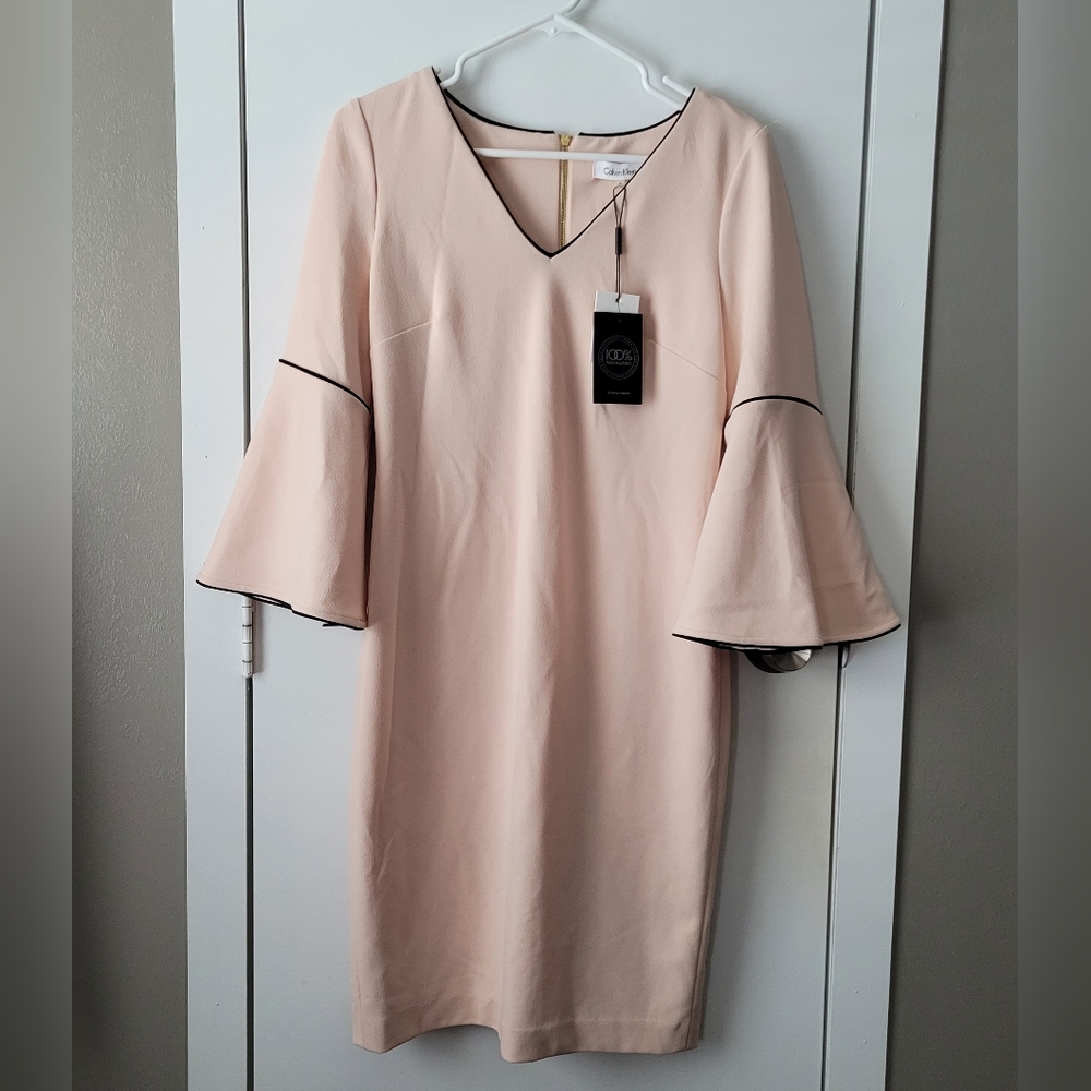Calvin Klein blush pink dress